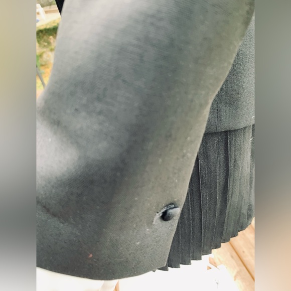 Zara black tuxedo style 100% fine wool blazer shiny black satin collar US Small - Picture 10 of 16